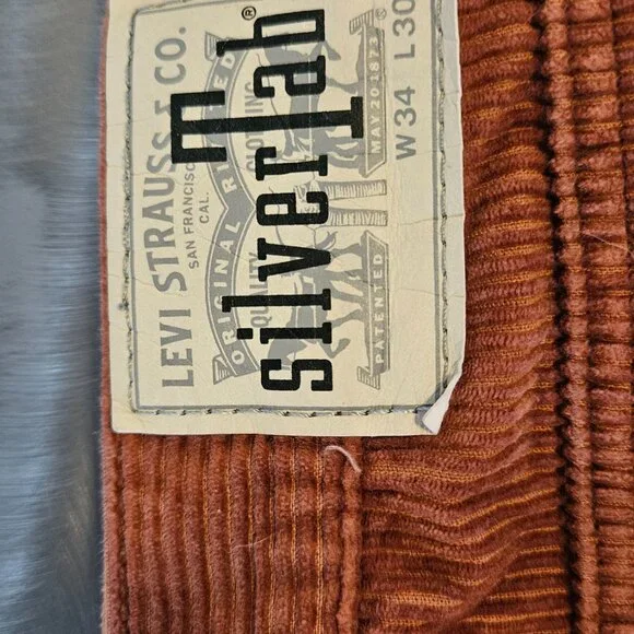 Levi's Silver Tab Loose Corduroy Cargo Men's Jeans - Picture 4 of 6